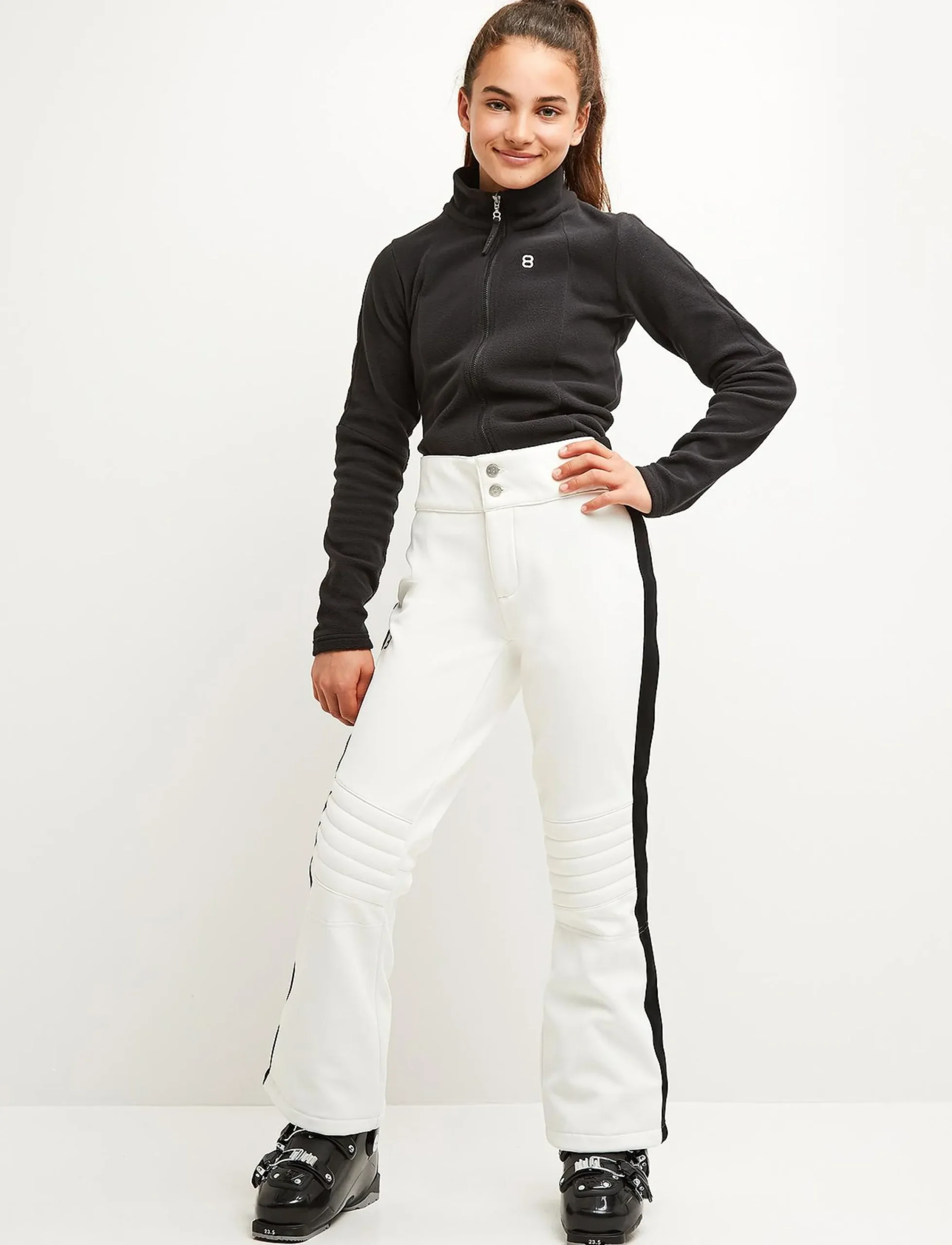 8848 Altitude Byxor|Annbell Jr Softshell - Blanc