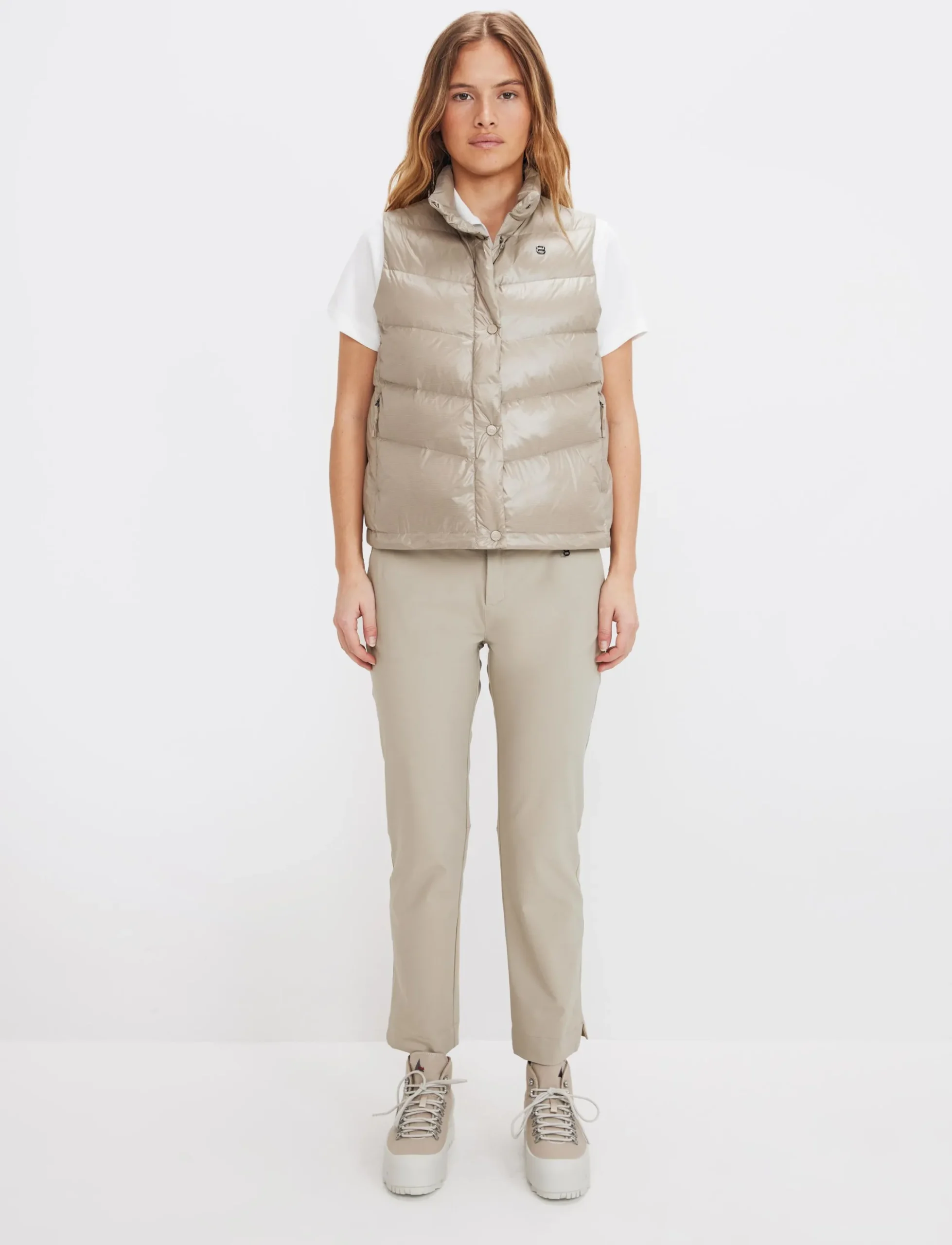 8848 Altitude Klader|Bella W Down Vest - Lt Beige