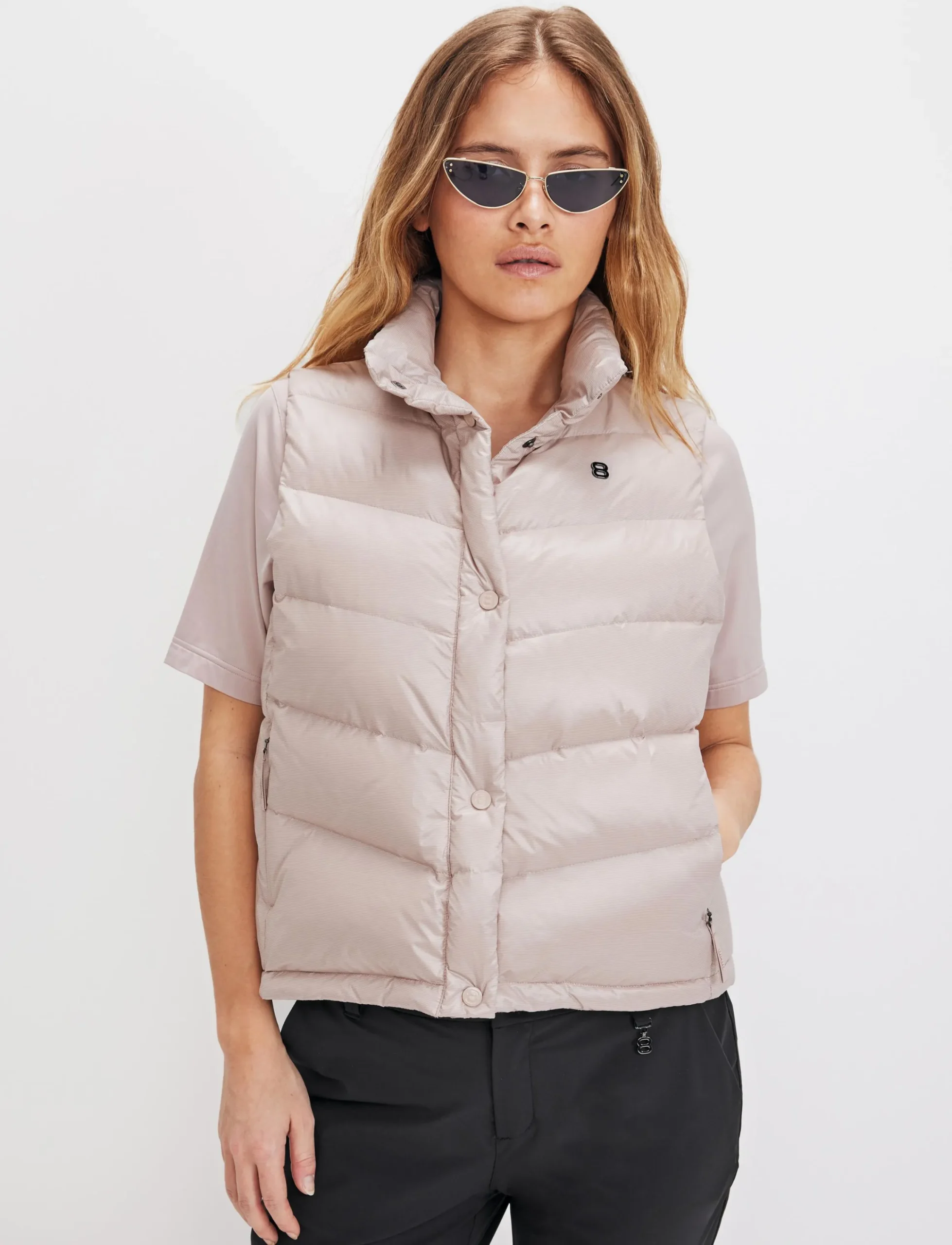 8848 Altitude Klader|Bella W Down Vest - Powder Pink