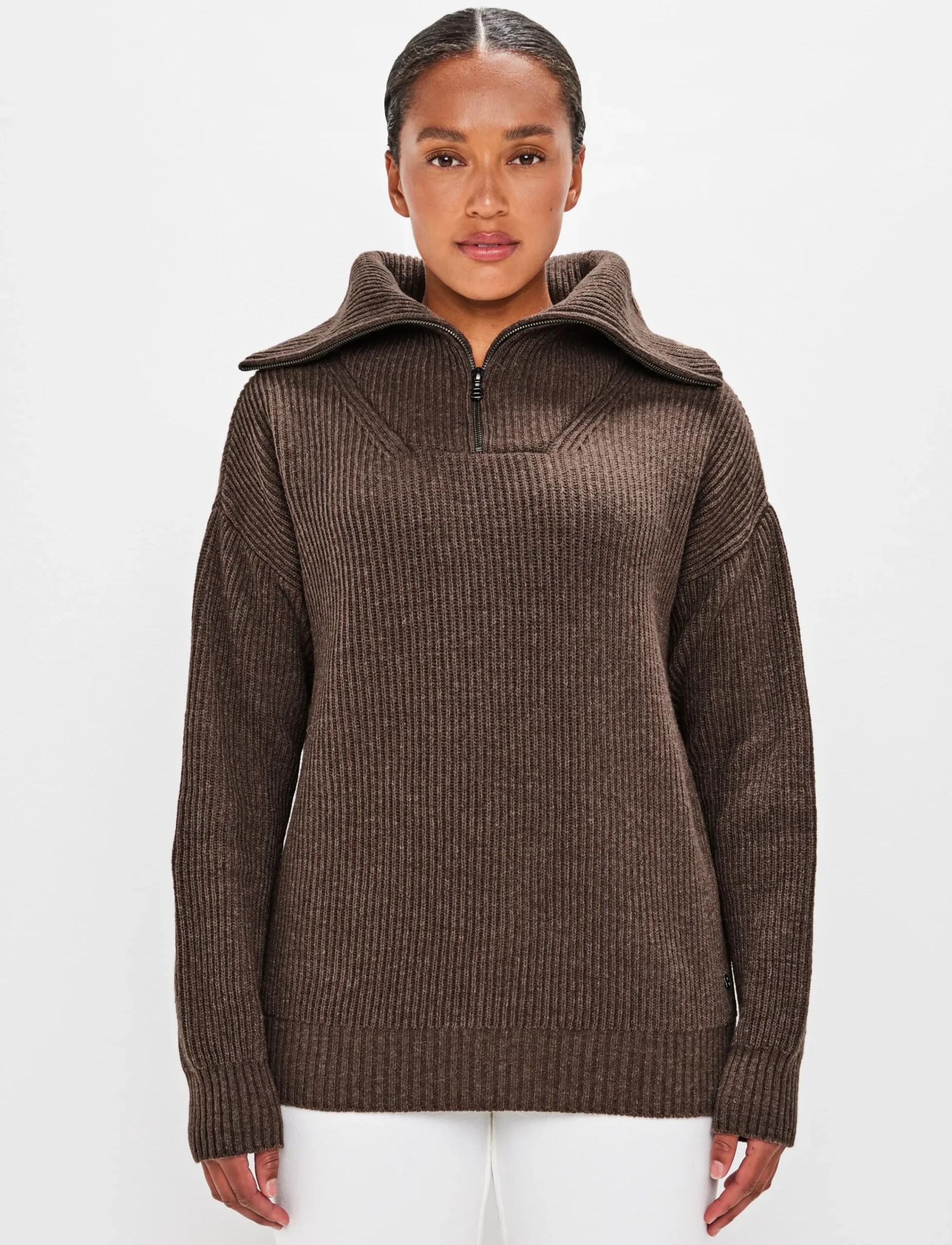 8848 Altitude Klader|Bessie W Wool Sweat - Pale Brown
