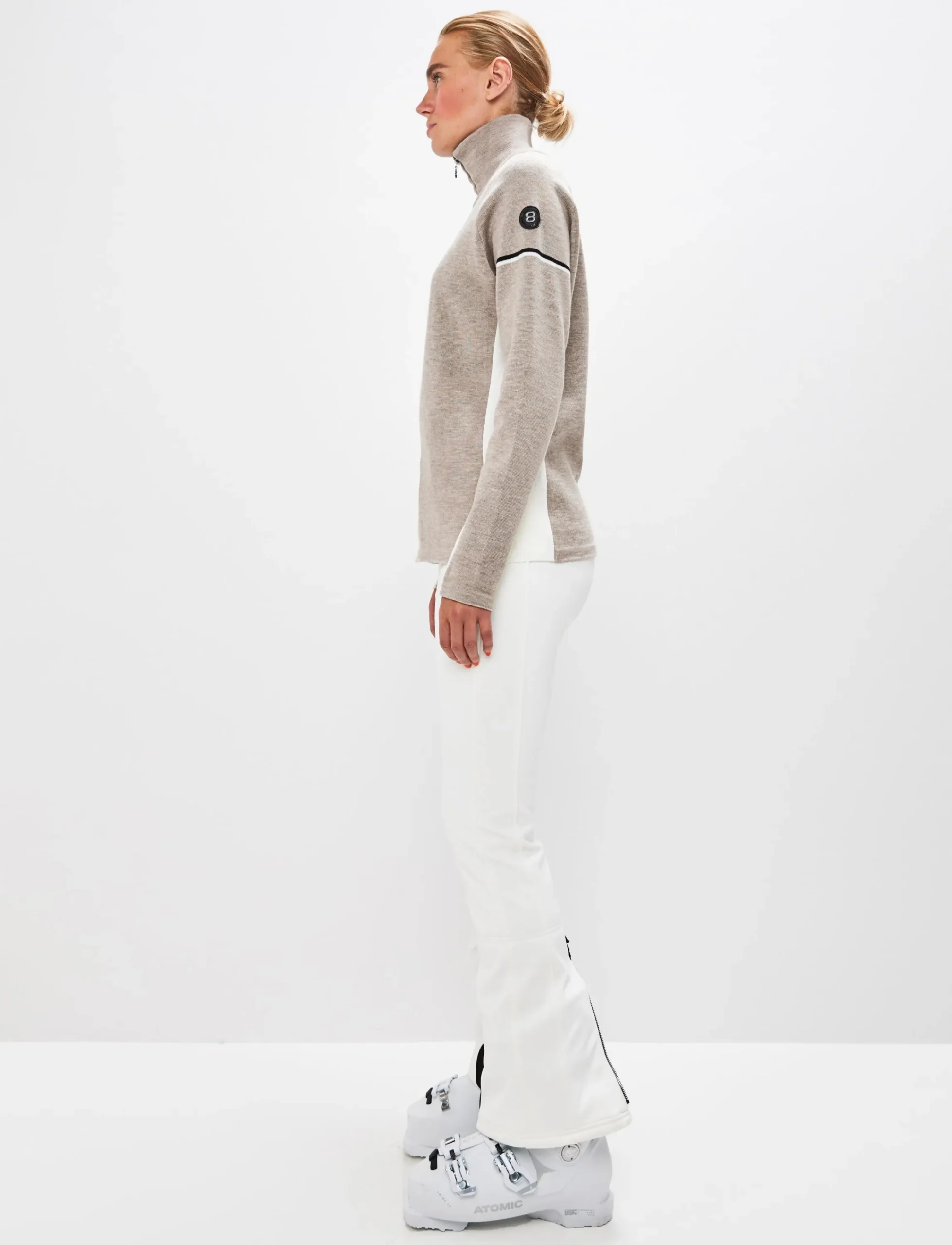 8848 Altitude Skidkläder|Ember W Merino Sweat - Lt Fallen Rock