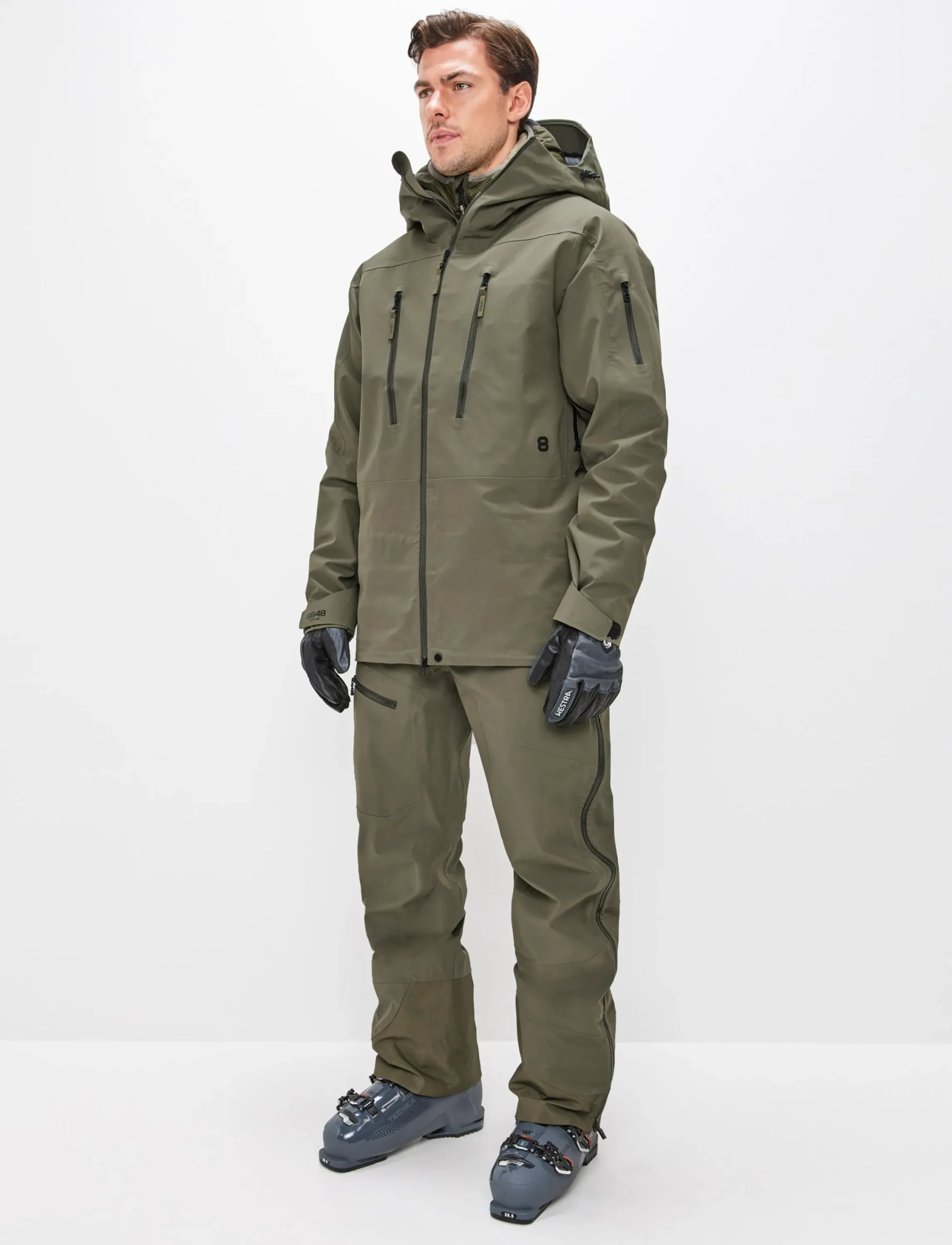 8848 Altitude Skidkläder|Gansu 4.0 Shell Jacket - Army Green
