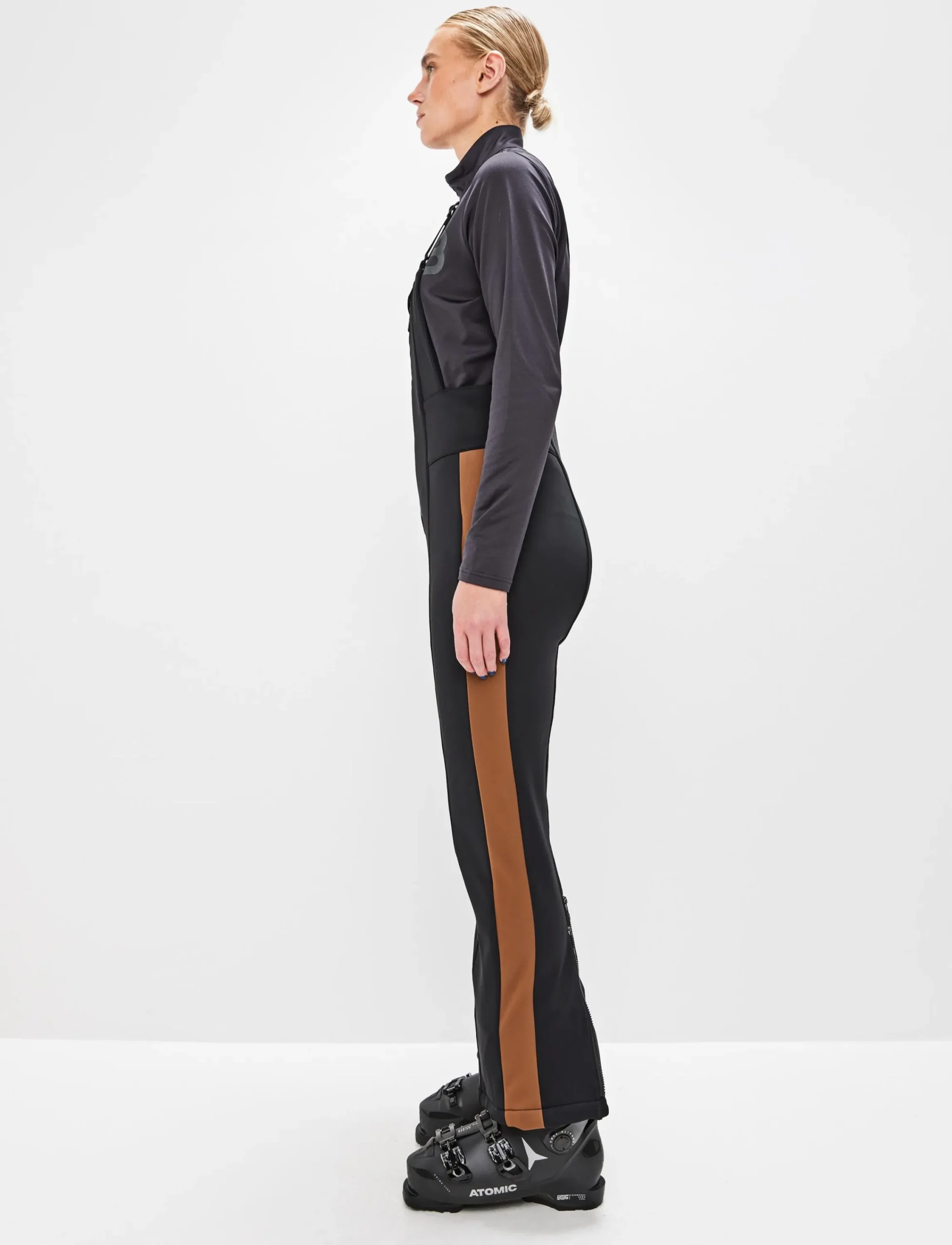 8848 Altitude Skidkläder|Maya W Bib Pant - Black/Cash Brown