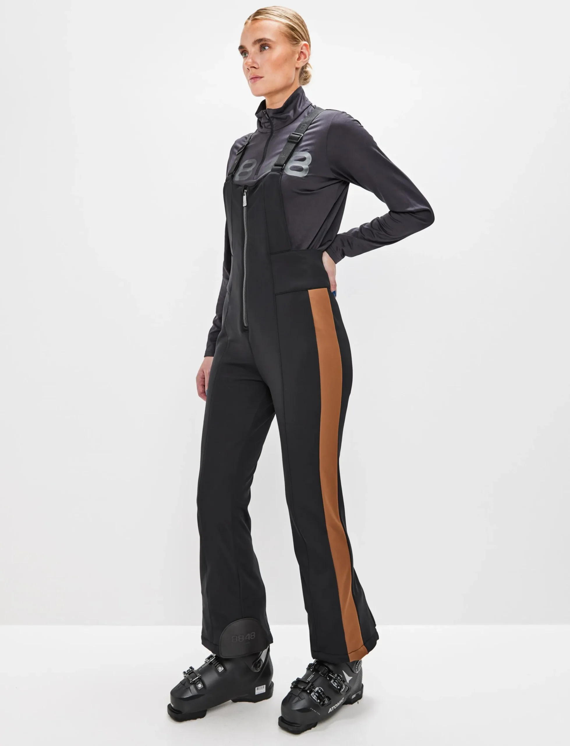 8848 Altitude Klader|Maya W Bib Pant - Black/Cash Brown