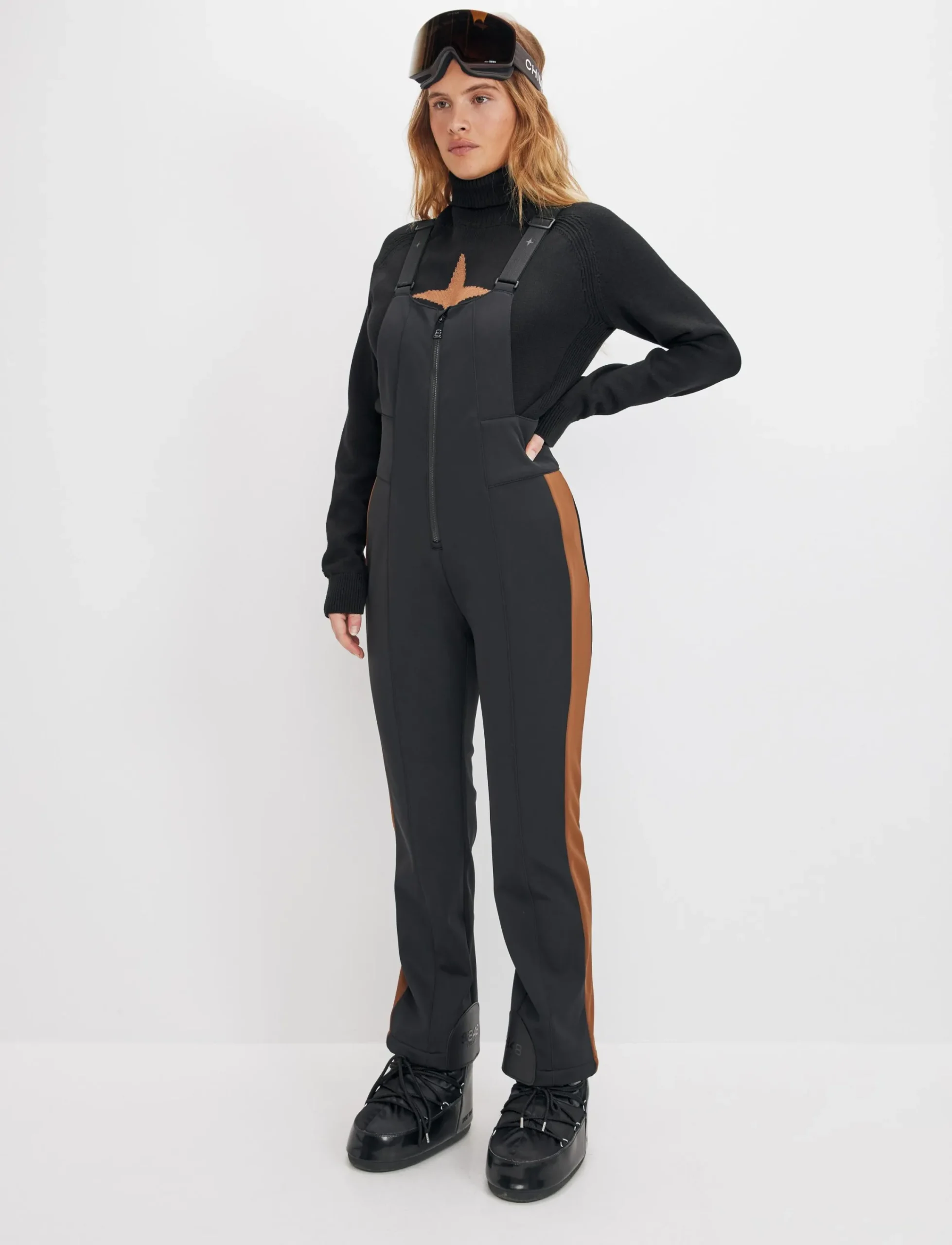 8848 Altitude Klader|Maya W Bib Pant - Black/Cash Brown