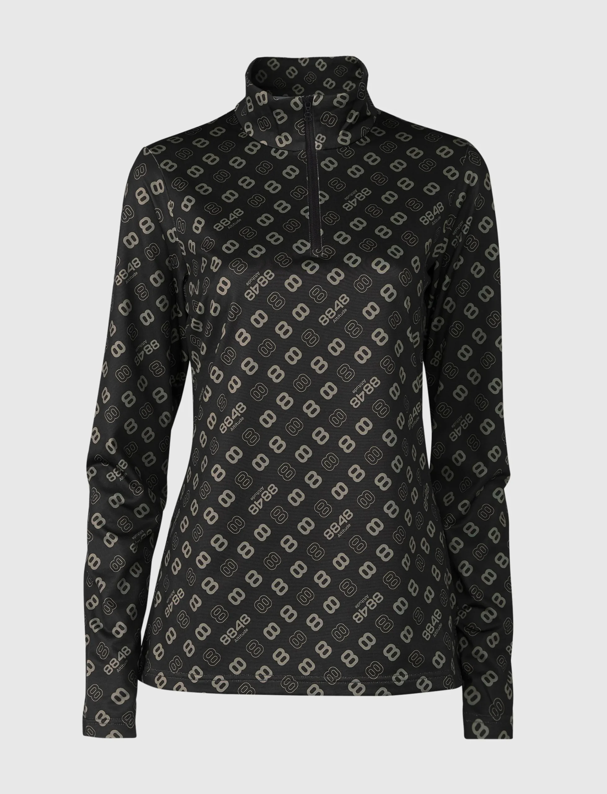 8848 Altitude Skidkläder|Monogram W 1/2 Zip - Black