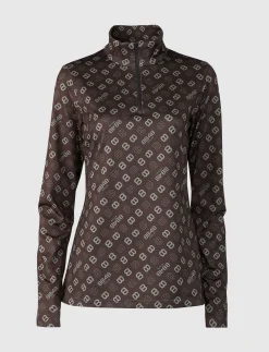 8848 Altitude Klader|Monogram W 1/2 Zip - Coffea