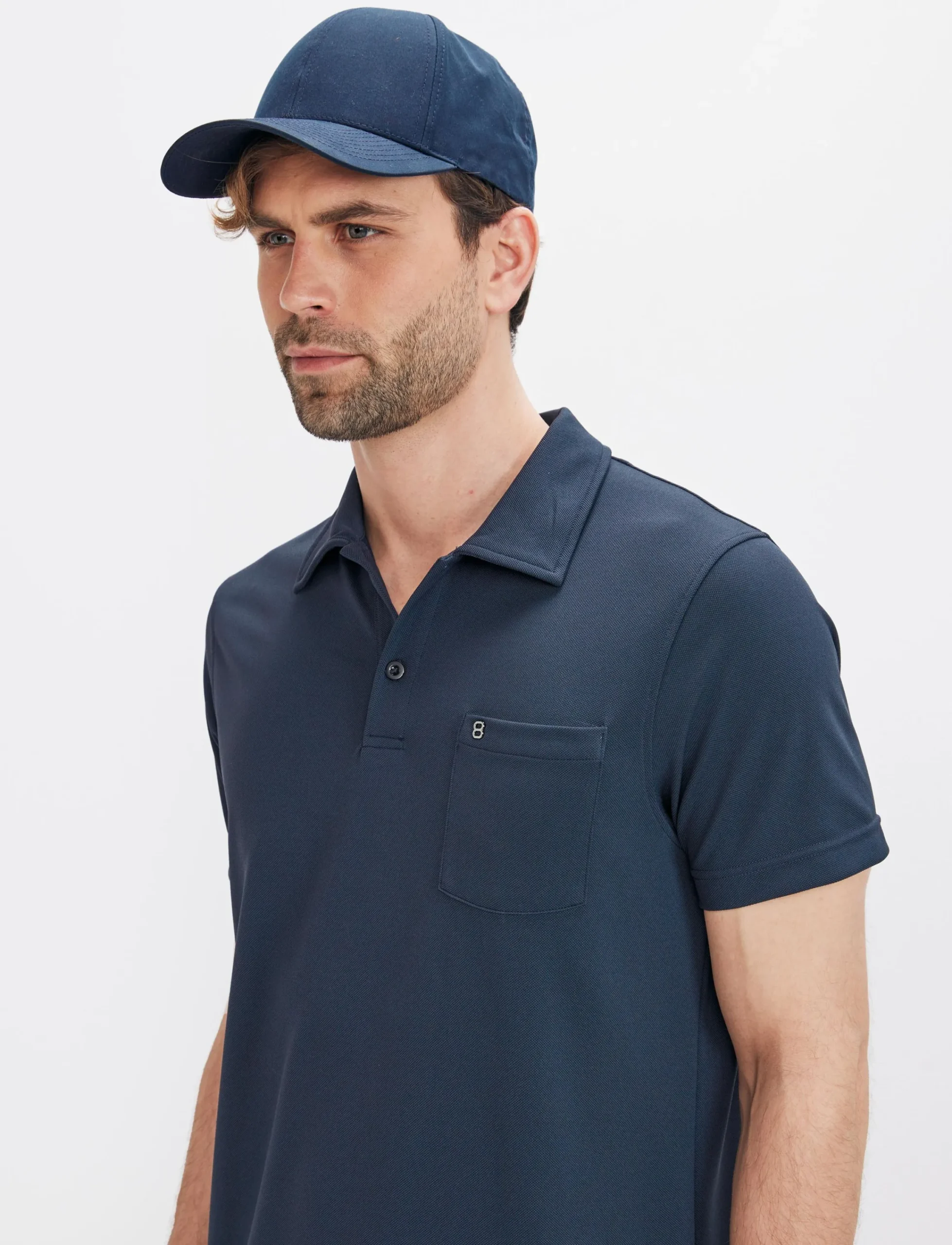8848 Altitude Klader|Phase Tech Polo Shirt - Navy
