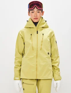 8848 Altitude Skidkläder|Pow 3.0 W Shell Jacket - Flax Yellow