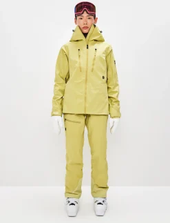 8848 Altitude Skidkläder|Pow 3.0 W Shell Jacket - Flax Yellow