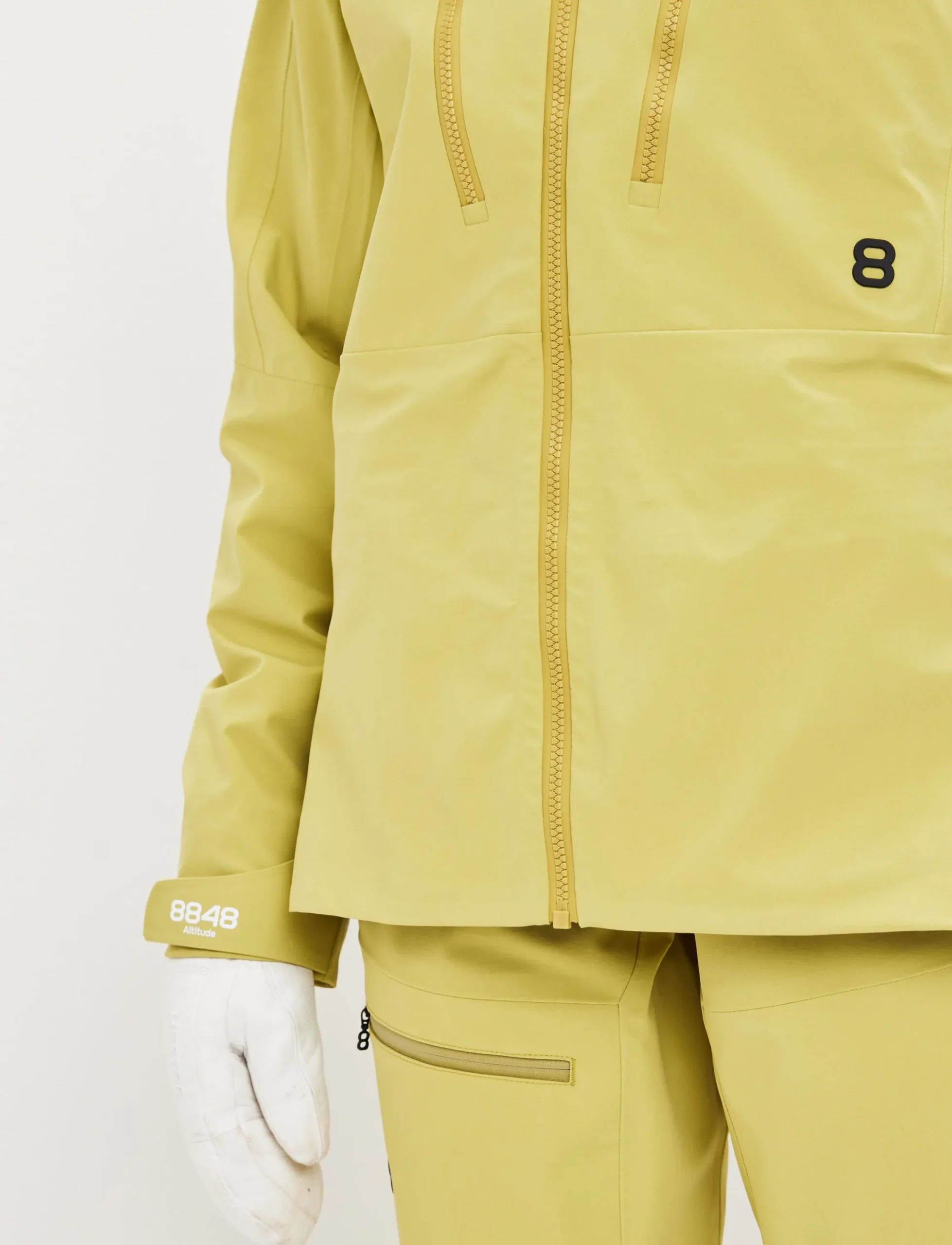 8848 Altitude Skidkläder|Pow 3.0 W Shell Jacket - Flax Yellow