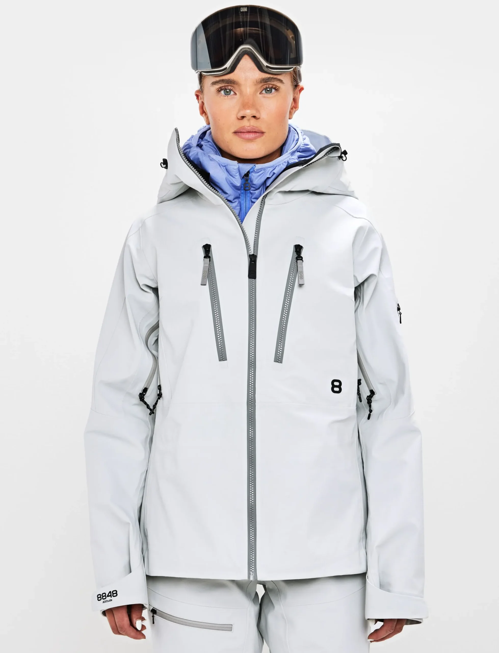 8848 Altitude Skidkläder|Pow 3.0 W Shell Jacket - Fog