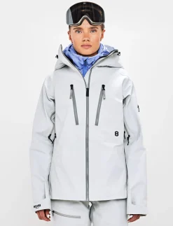 8848 Altitude Klader|Pow 3.0 W Shell Jacket - Fog