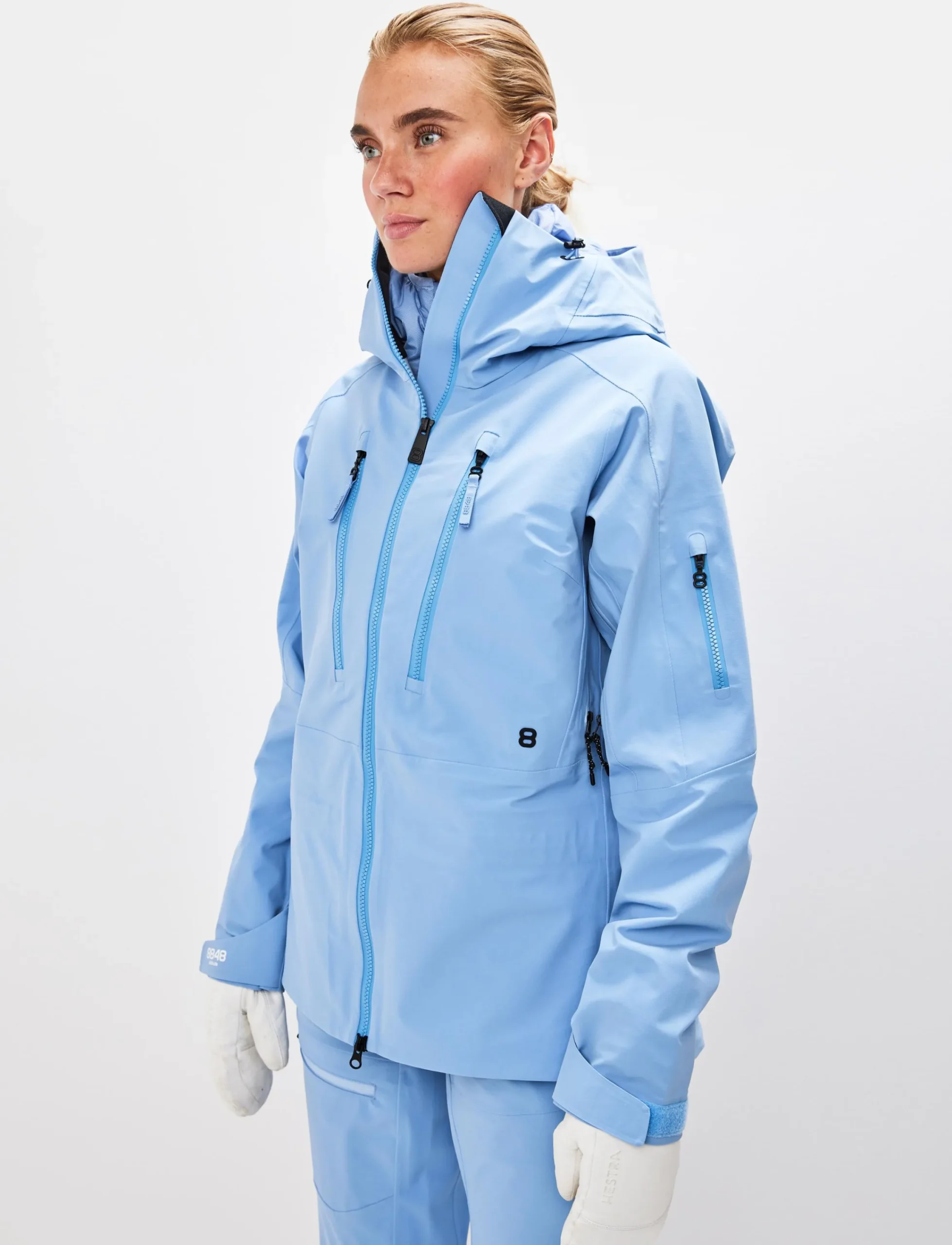8848 Altitude Skidkläder|Pow 3.0 W Shell Jacket - Hortensia Blue