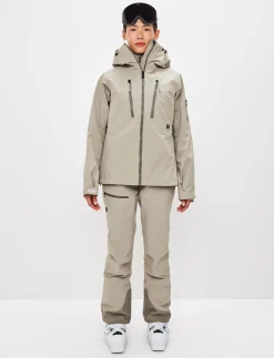 8848 Altitude Klader|Pow 3.0 W Shell Jacket - Lt Fallen Rock