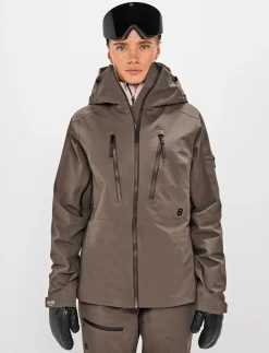 8848 Altitude Klader|Pow 3.0 W Shell Jacket - Pale Brown