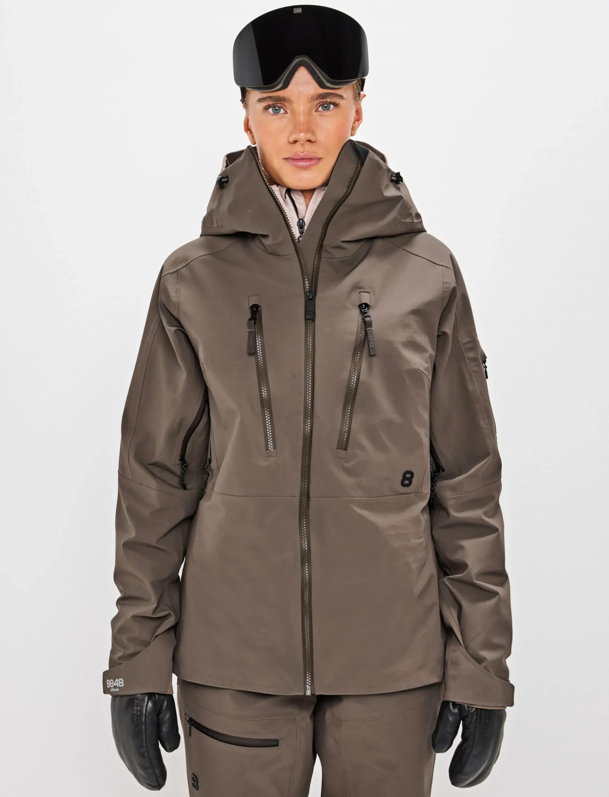 8848 Altitude Klader|Pow 3.0 W Shell Jacket - Pale Brown