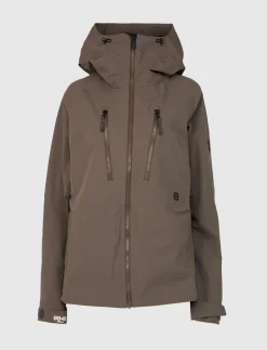 8848 Altitude Skidkläder|Pow 3.0 W Shell Jacket - Pale Brown