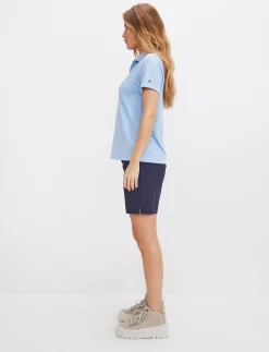 8848 Altitude Klader|Robin W Tech Polo Shirt - Blue Heron