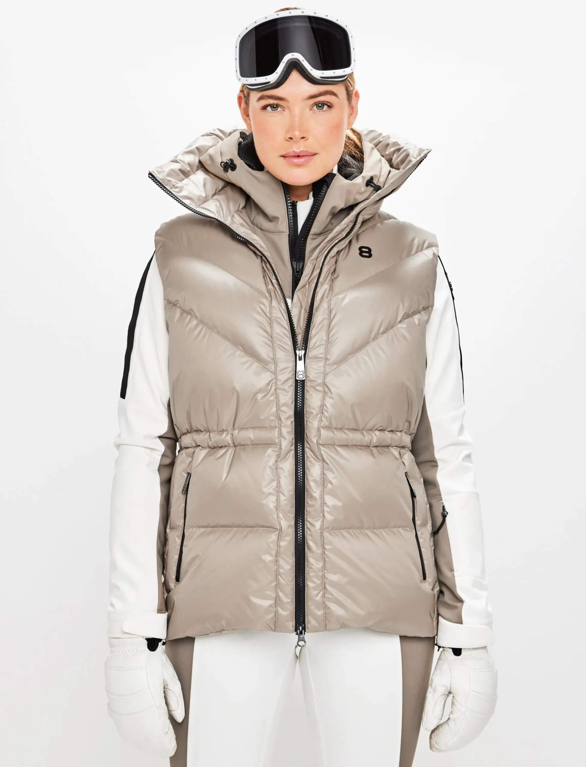 8848 Altitude Klader|Shacci W Down Vest - Lt Fallen Rock