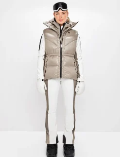 8848 Altitude Skidkläder|Shacci W Down Vest - Lt Fallen Rock