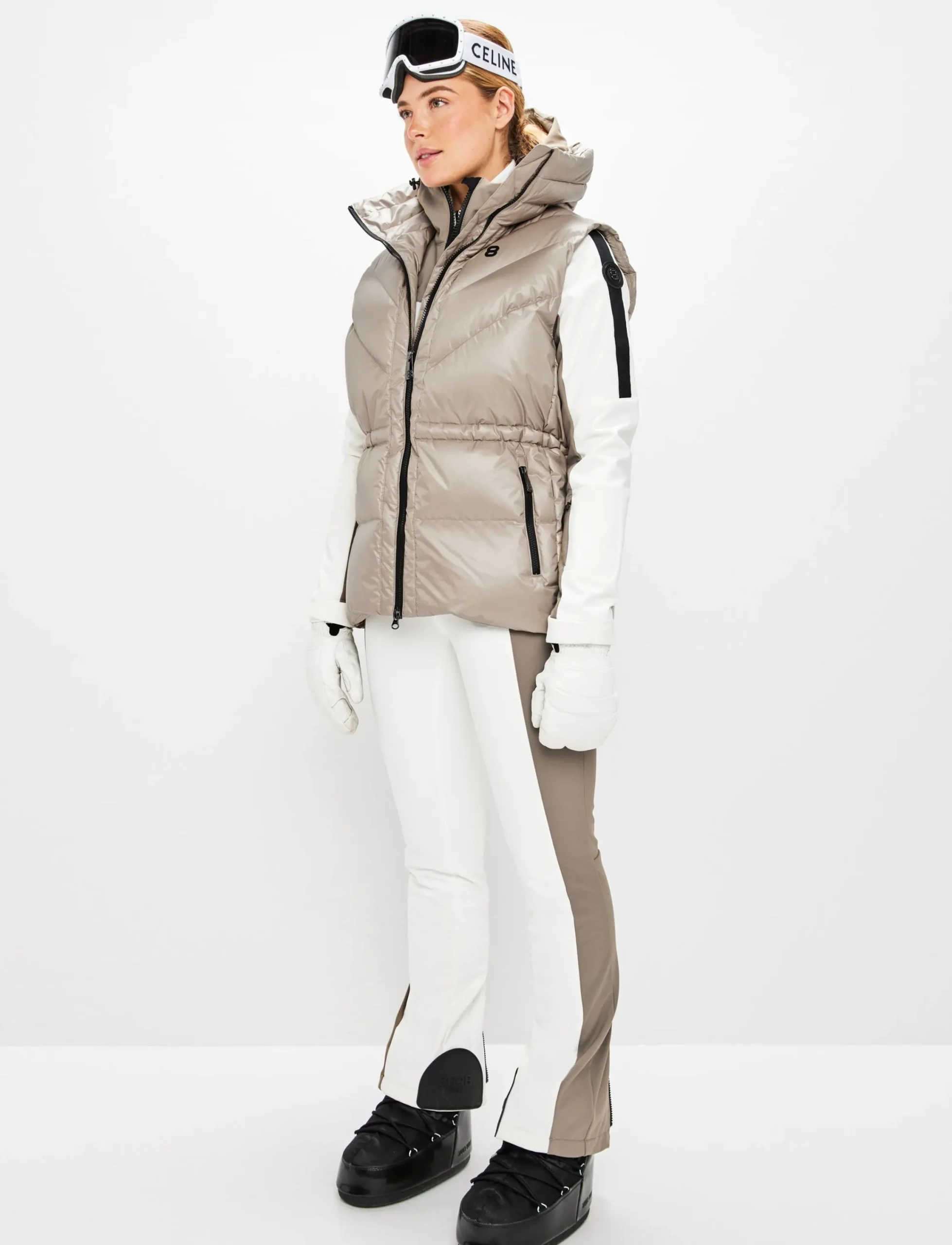 8848 Altitude Skidkläder|Shacci W Down Vest - Lt Fallen Rock