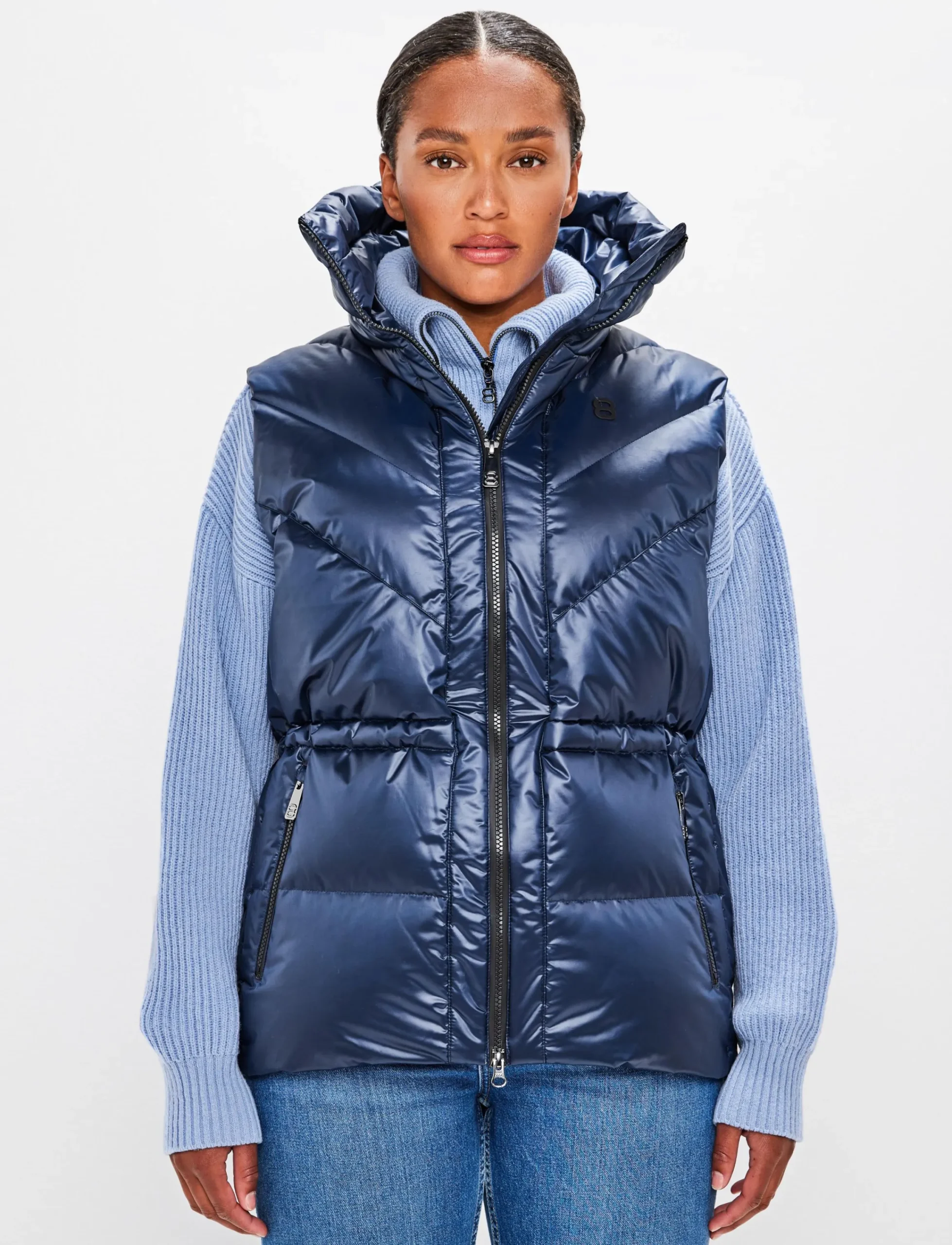 8848 Altitude Klader|Shacci W Down Vest - Navy