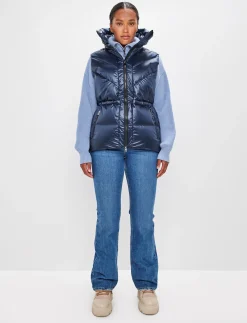 8848 Altitude Klader|Shacci W Down Vest - Navy