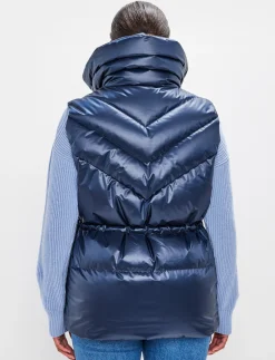 8848 Altitude Klader|Shacci W Down Vest - Navy